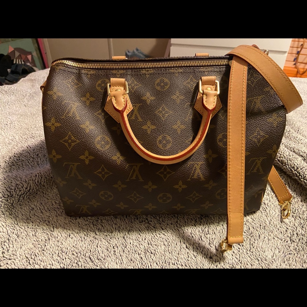 AUTHENTIC LOUIS VUITTON SPEEDY 30 BANDOULIERE